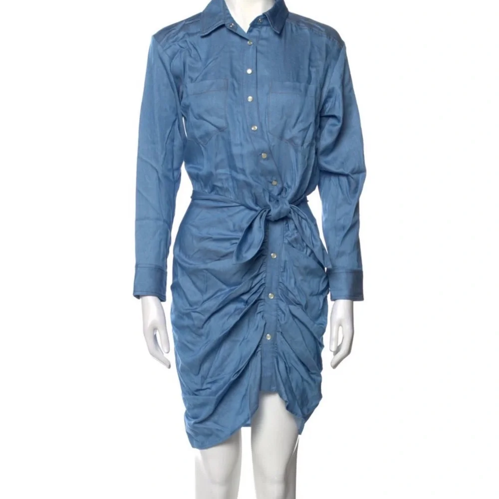 Veronica Beard Sierra Chambray Mini Dress NWT - Picture 3 of 6